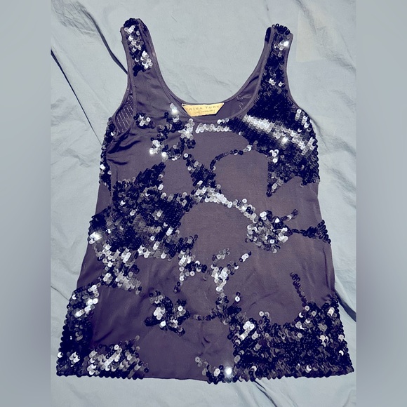 Sequin tank navy - Picture 1 of 2